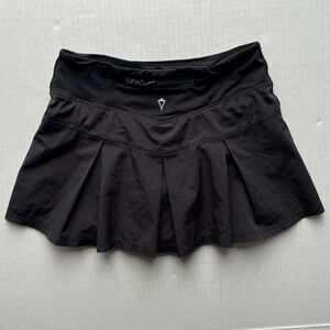 Girls Size 10 Ivivva By Lululemon Black Skort Athletic Skirt W/ Built-In Shorts
